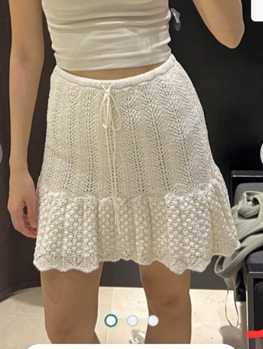 Zara M Knit Crochet skirt